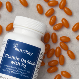 Vitamin D3 5000 with K2, 60 SOFTGELS