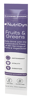 NutriDyn Fruits & Green TO-GO, Blackberry Tangerine (w/ monk fruit)