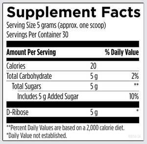 D-Ribose Powder, 150g