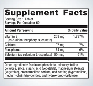 Vitamin E + Selenium, 60 tabs