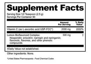 Ascorbic Acid With Bioflavonoids, 8 oz