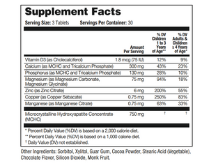 Activated Calcium CHEWABLE, Chocolate, 90 tabs