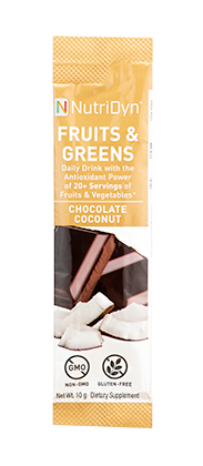 NutriDyn Fruits & Green TO-GO, Chocolate Coconut