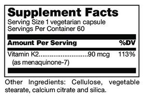 Vitamin K2, 60 vegetarian caps