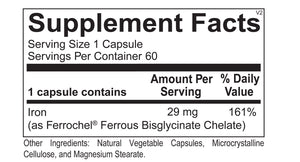 Reacted Iron, 60 caps