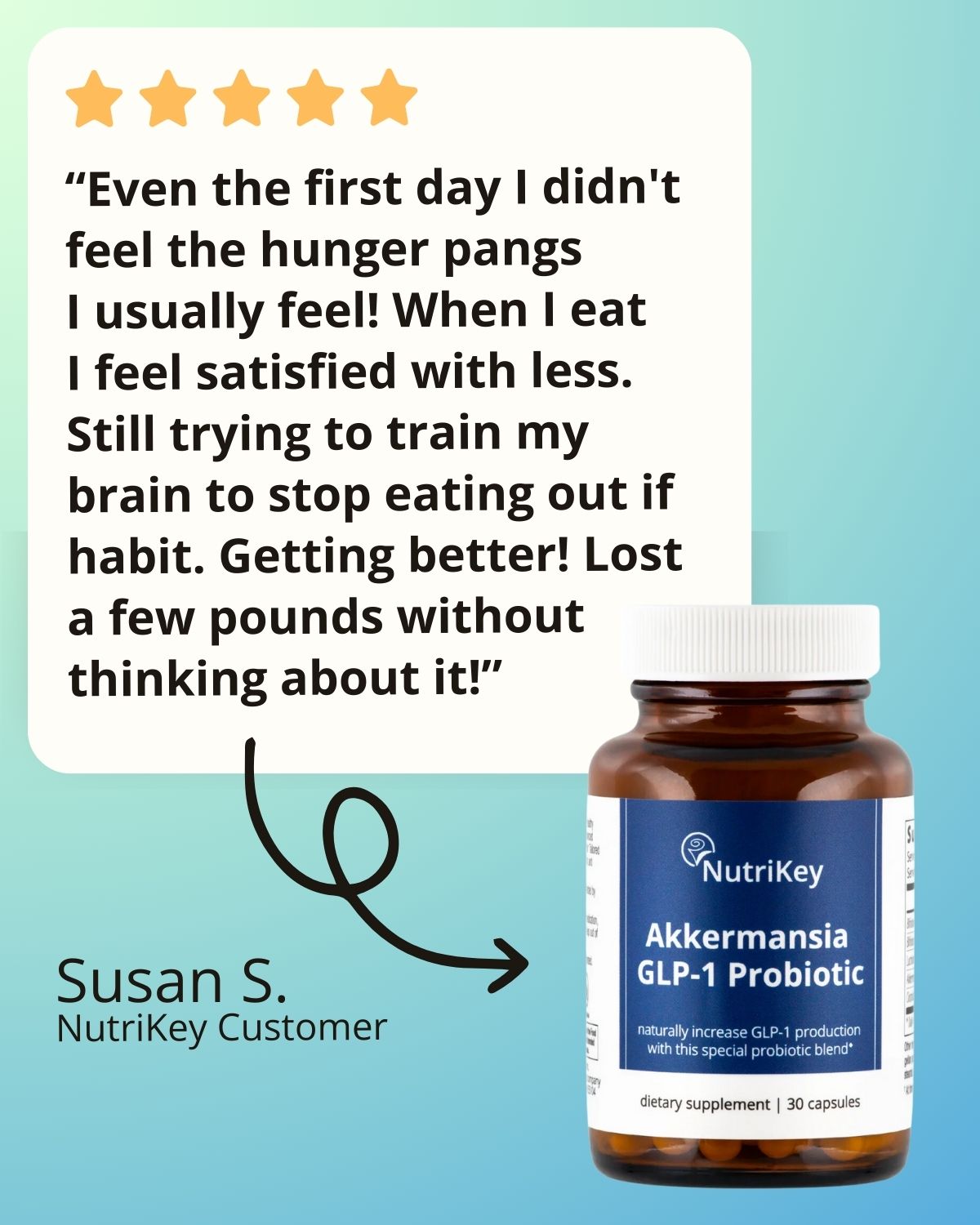 Akkermansia GLP-1 Probiotic, 30caps