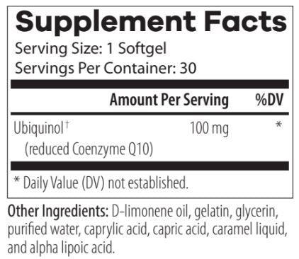 COQ10 Ubiquinol, 30 softgels