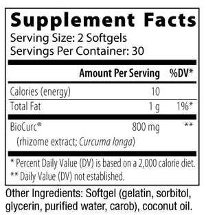 Curcumin 400, 60 softgels