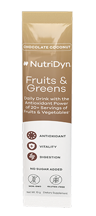NutriDyn Fruits & Green TO-GO, Chocolate Coconut