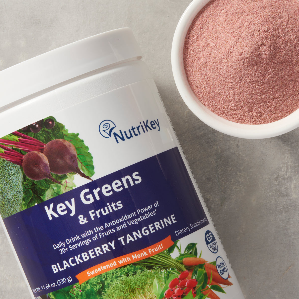 Key Greens & Fruits, Blackberry Tangerine (w/Monk Fruit)