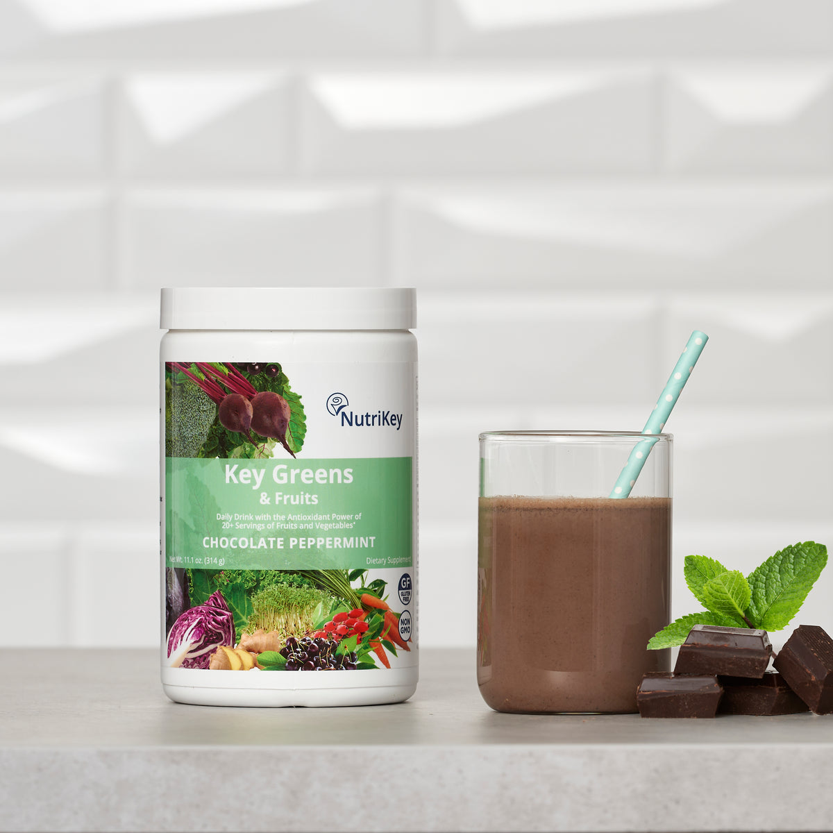 Key Greens & Fruits, Chocolate Peppermint