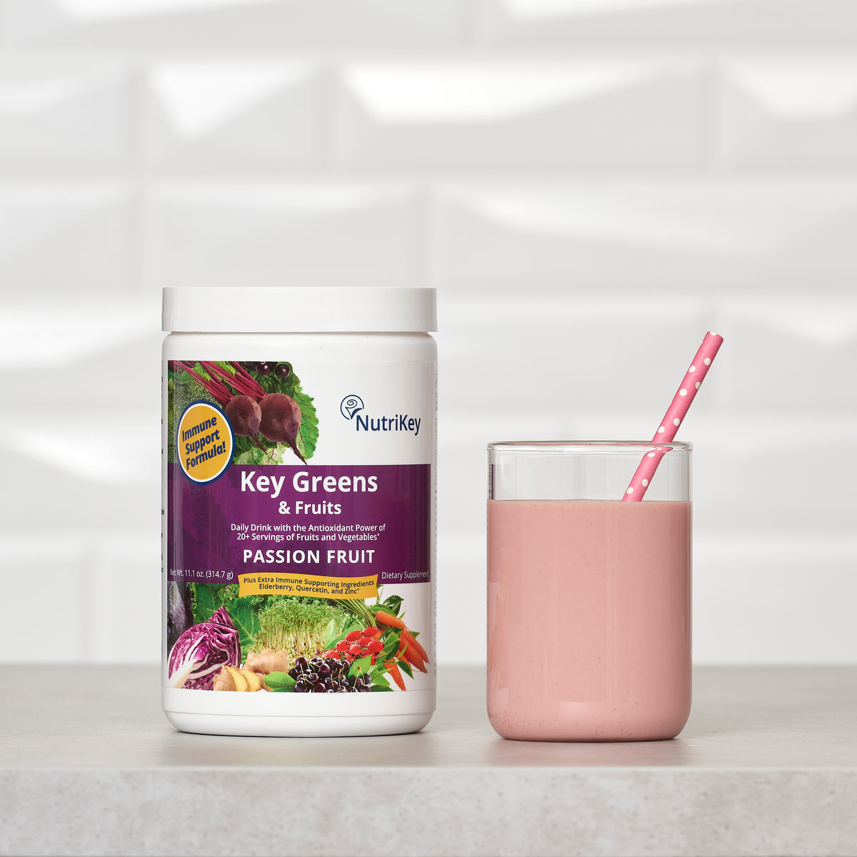 Key Greens Immune Support, Passion Fruit