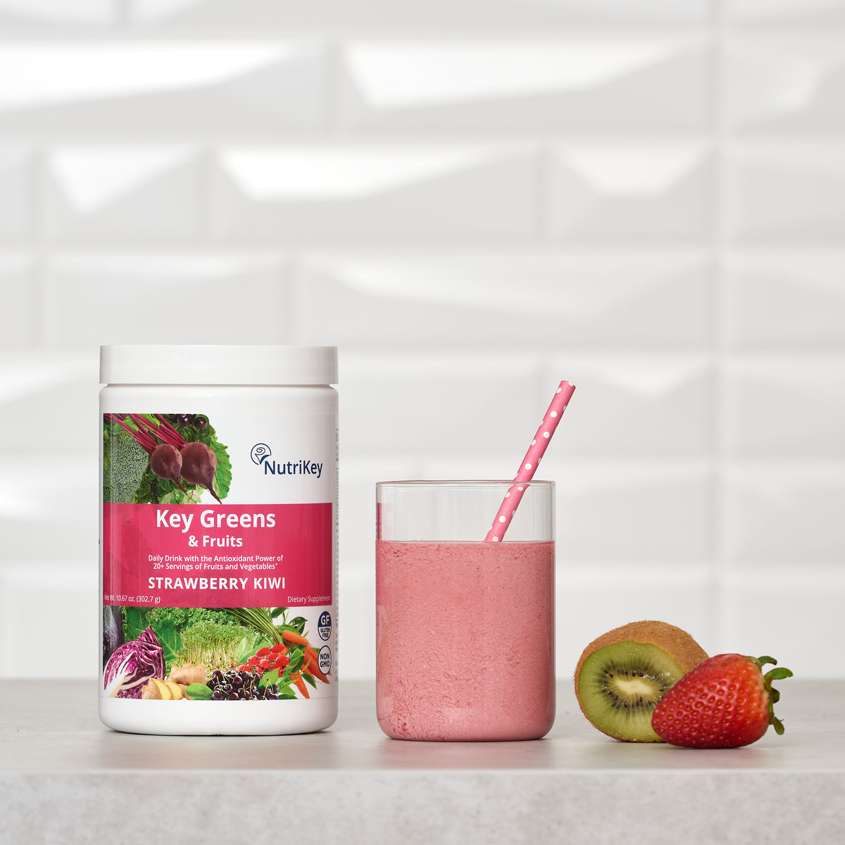 Key Greens & Fruits, Strawberry Kiwi