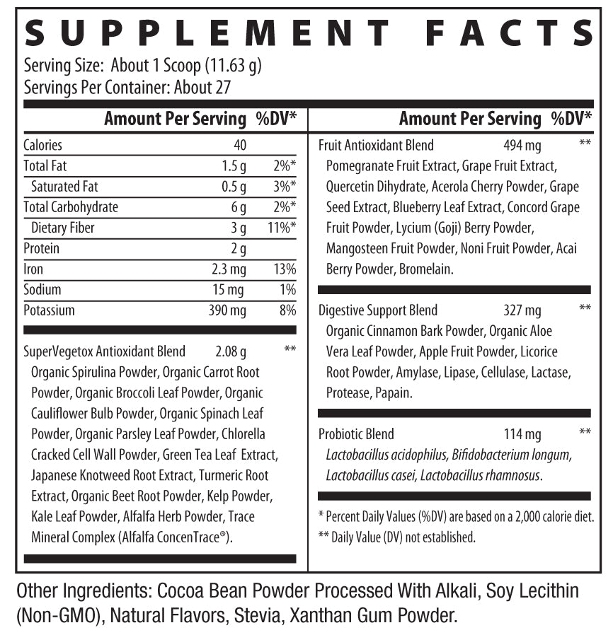 Key Greens & Fruits, Chocolate Peppermint