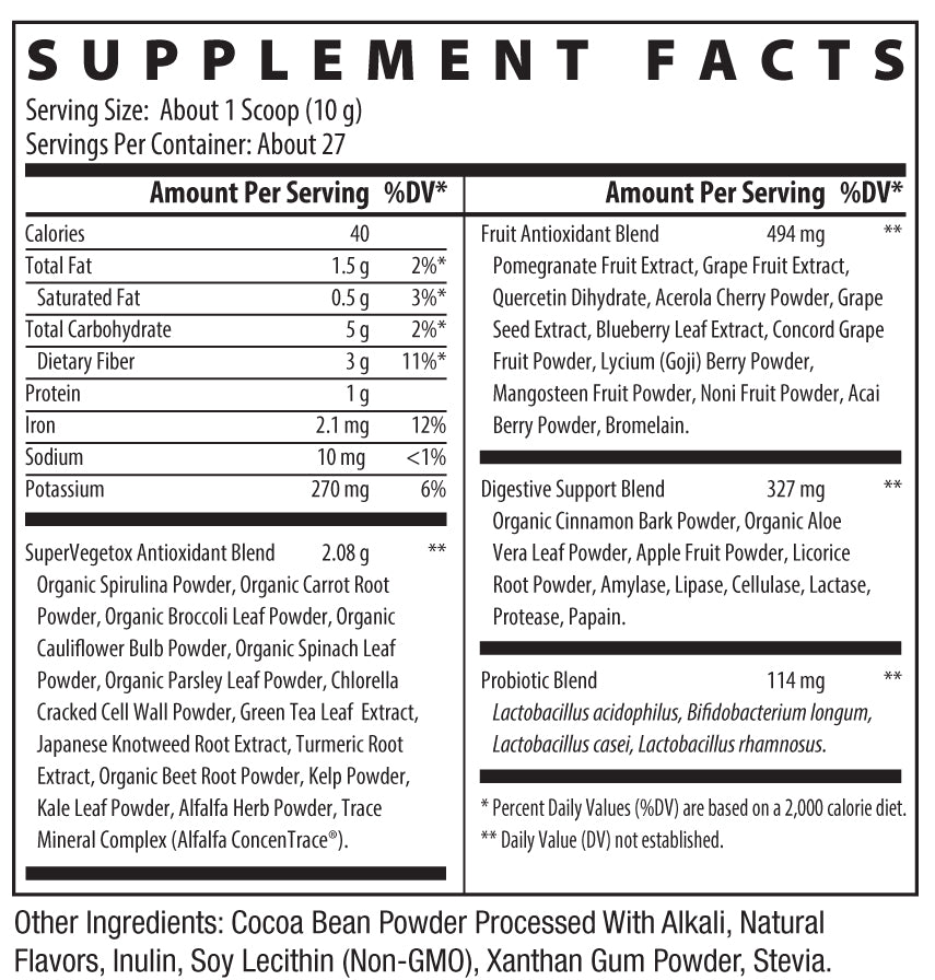 Key Greens & Fruits, Chocolate COCONUT