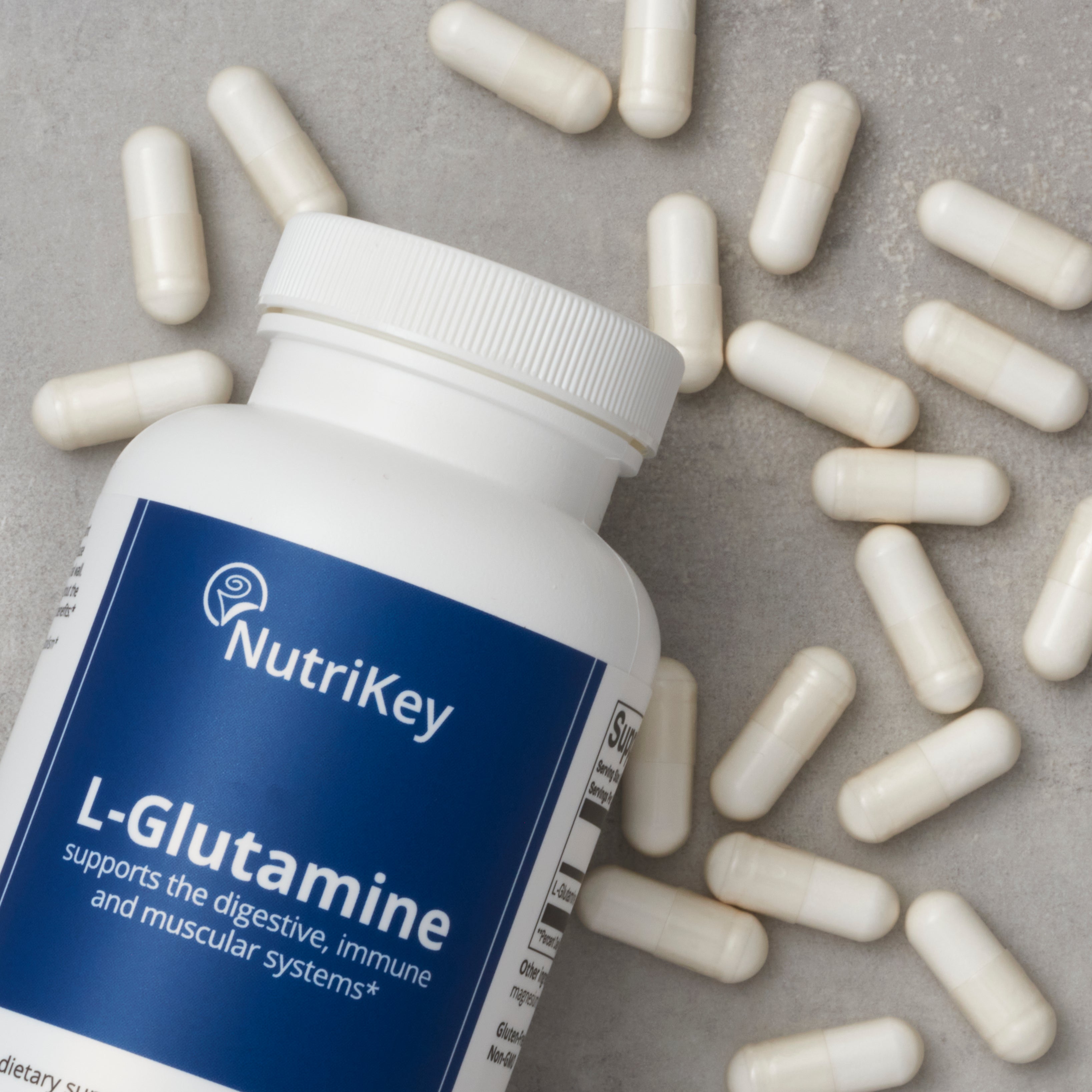 L-Glutamine, 120 Vegicaps | NutriKey L-Glutamine, 120 Vegicaps | NutriKey