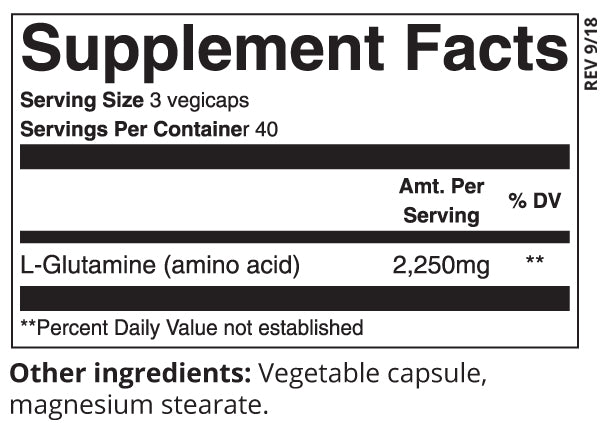 L-Glutamine, 120 caps