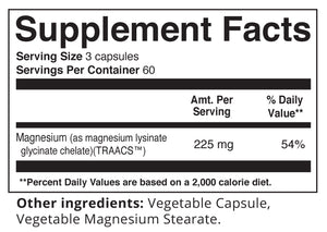 Magnesium Glycinate 75, 180 caps