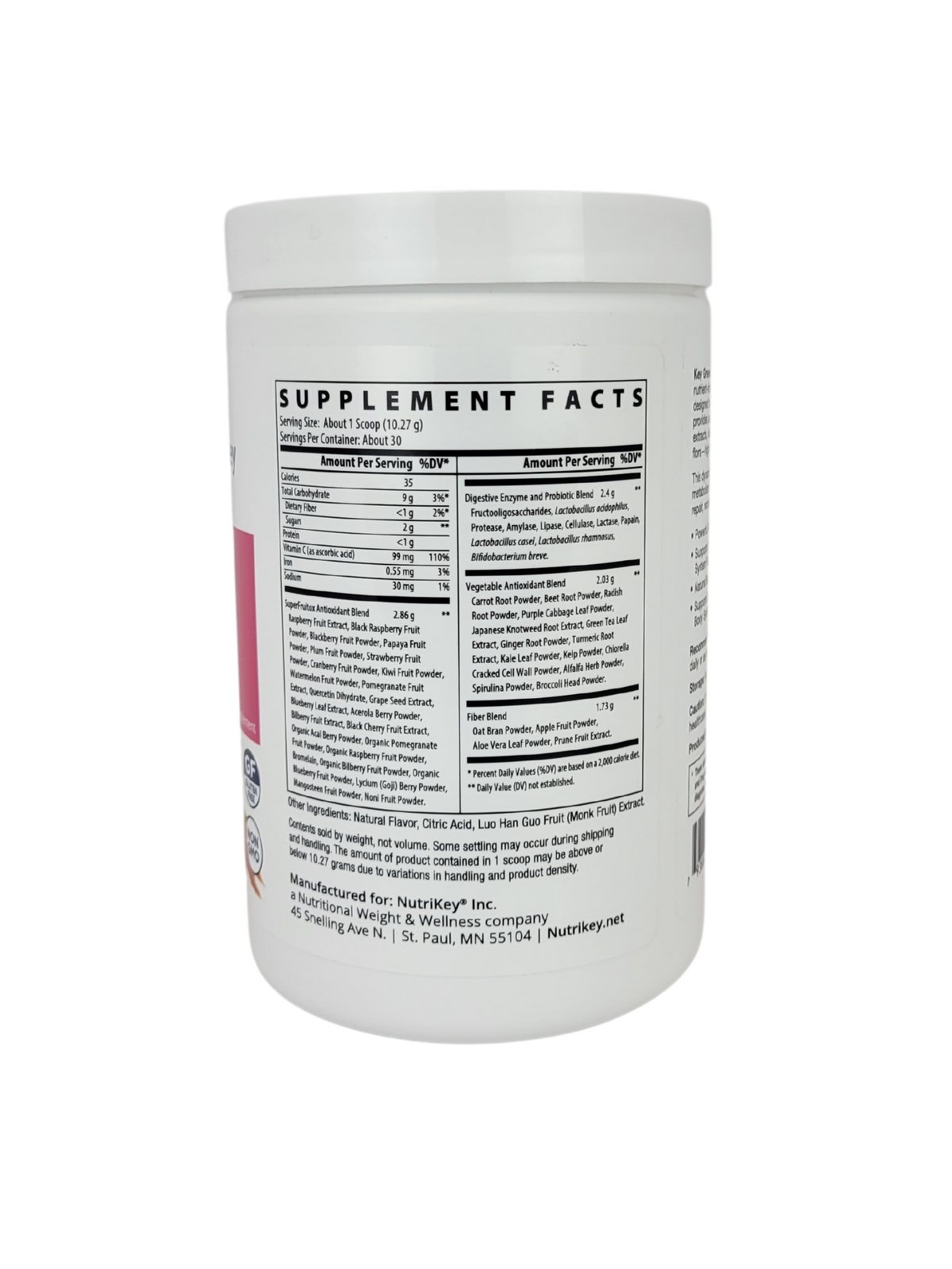 Key Greens & Fruits, Strawberry Kiwi With Monk Fruit