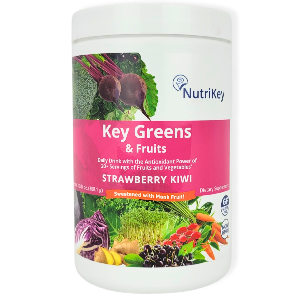Key Greens & Fruits, Strawberry Kiwi With Monk Fruit