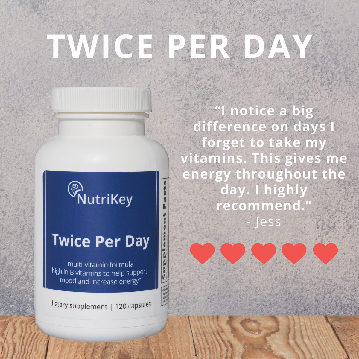 Twice Per Day, 120 caps