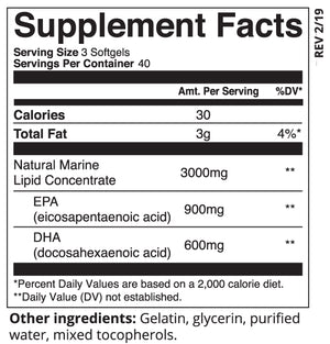 Omega-3 1000, 120 softgels