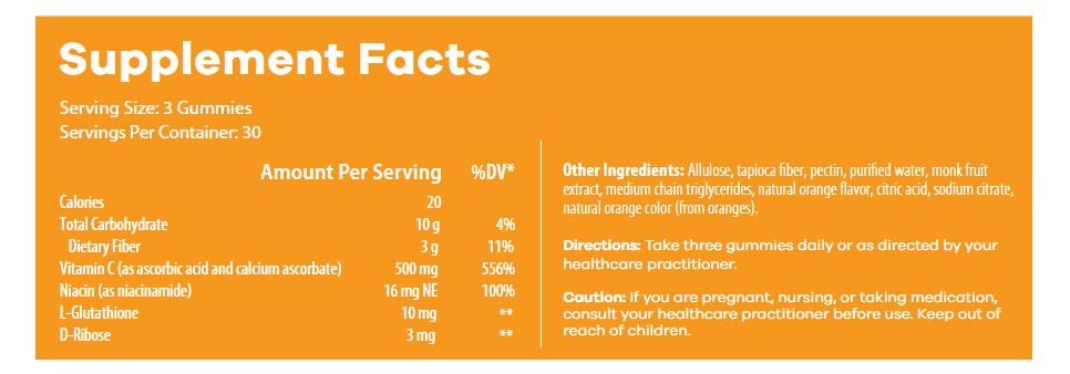 Vitamin C 500 Gummies, 30 servings