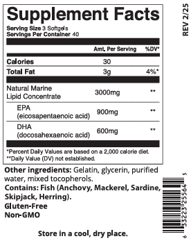 Omega-3 1000, 120 softgels