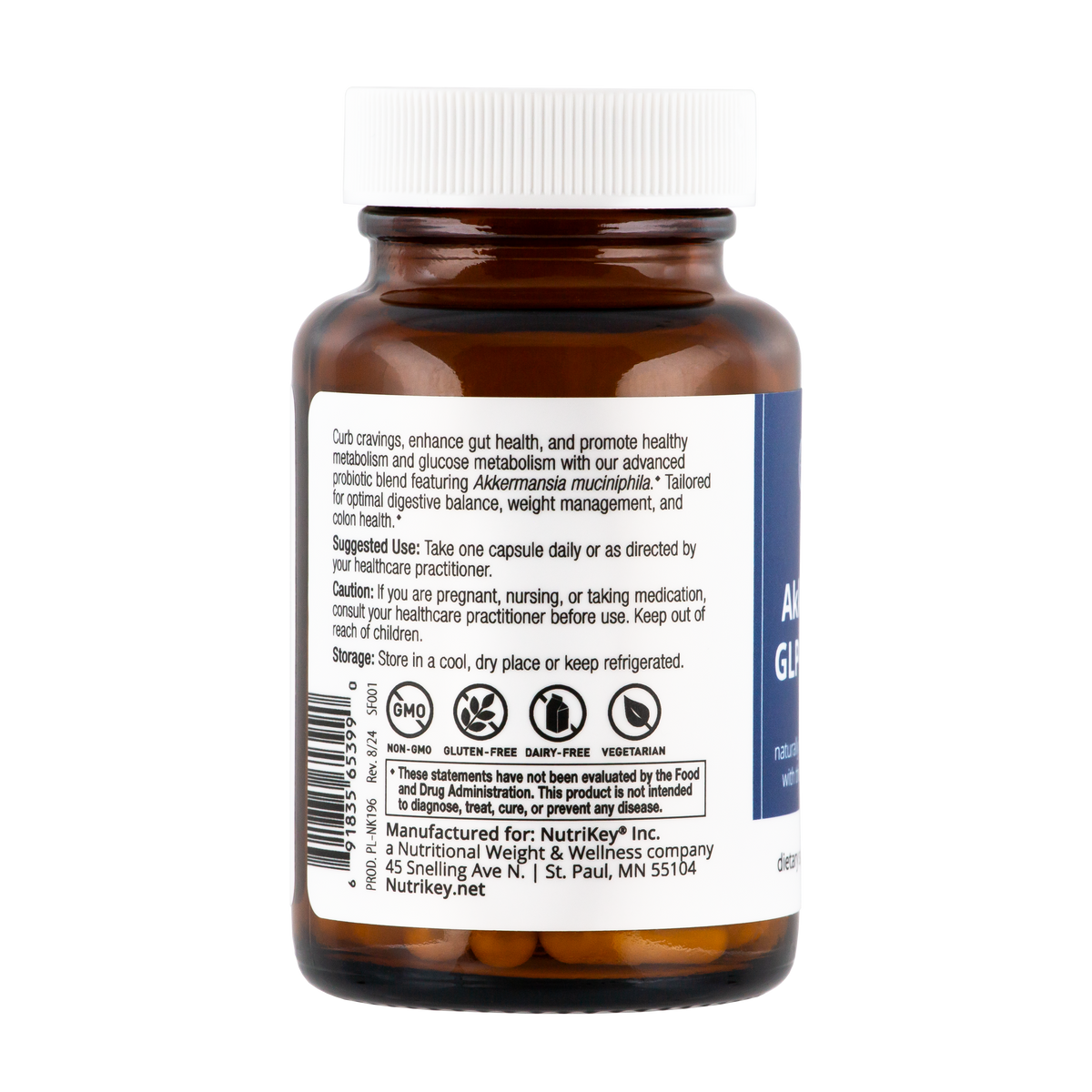 Akkermansia GLP-1 Probiotic, 30caps