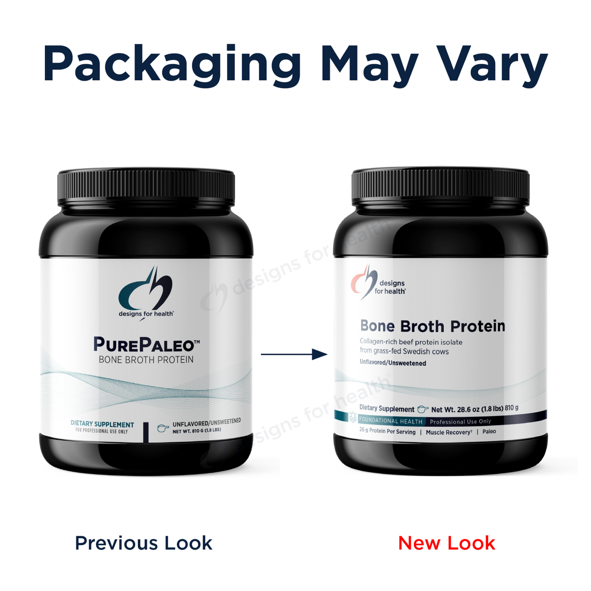 Bone Broth Protein, Unsweetened and Unflavored, 810 g