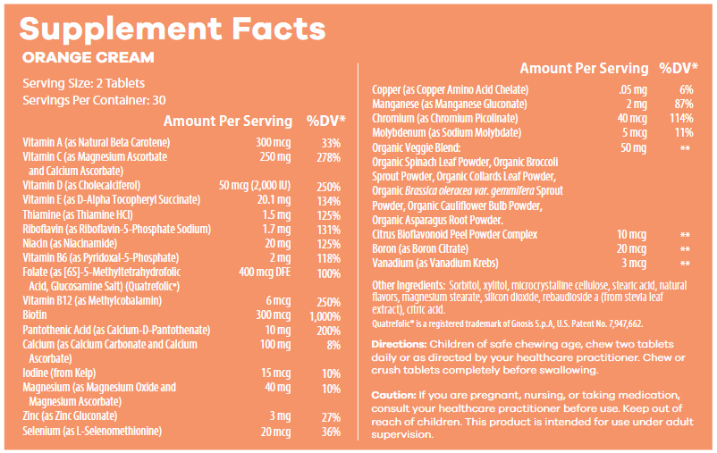 Kids Chewable Multi, Tropical Punch, 60 Chewable Tabs