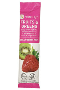 NutriDyn Fruits & Green TO-GO, Strawberry Kiwi
