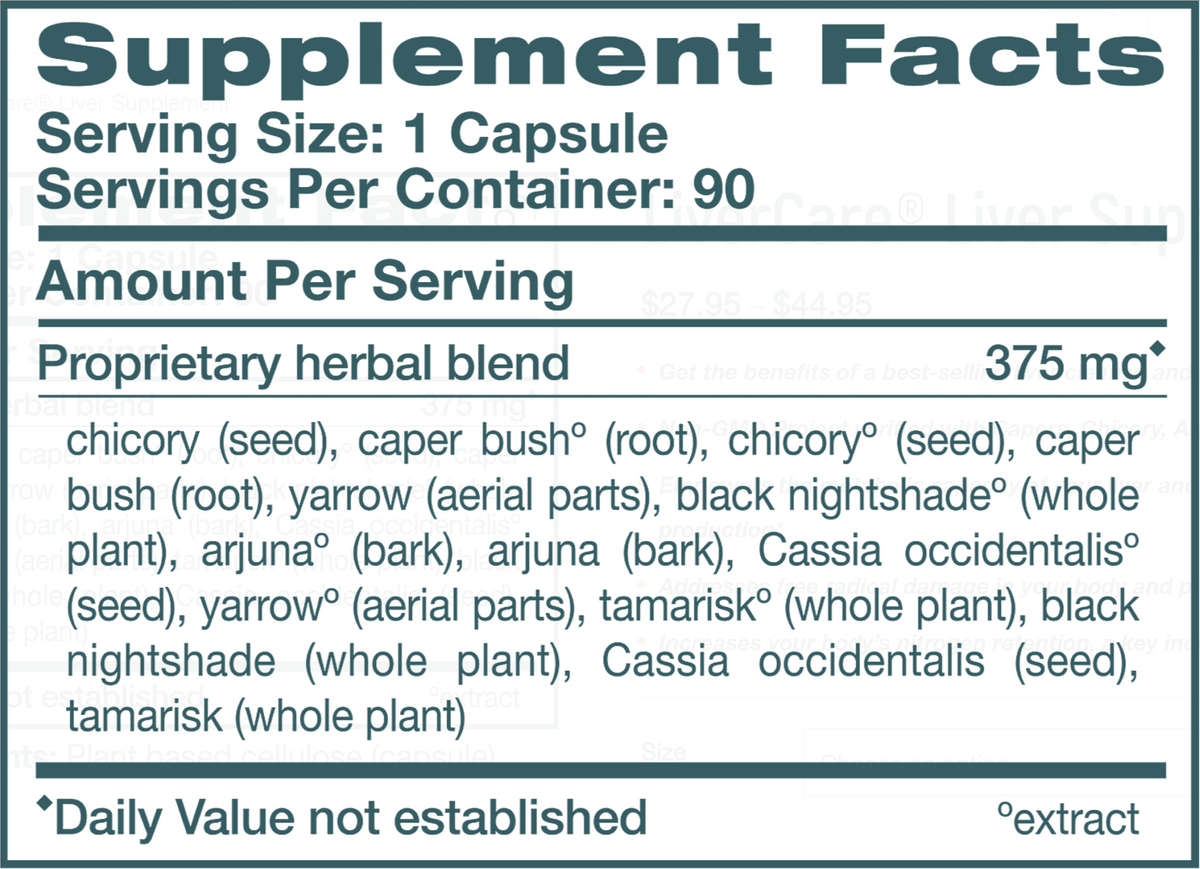 Livercare, 90 vegetarian caps
