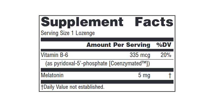 Melatonin 5mg Peppermint, 100 lozenges