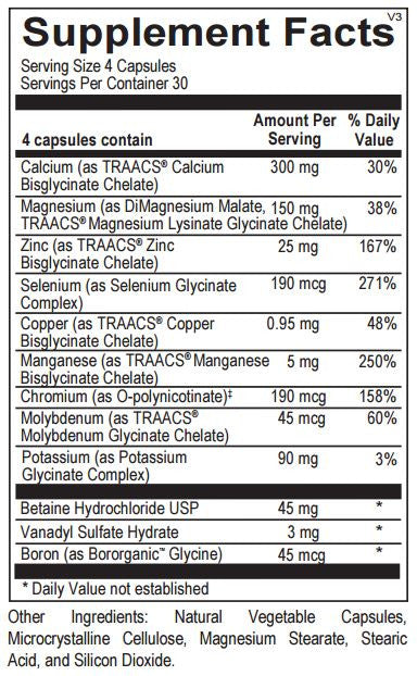 Reacted MultiMin, 120 caps