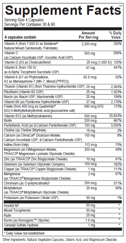 Alpha Base Caps Without Iron, 240 caps