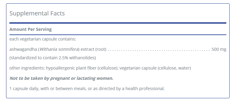 Ashwagandha, 60 caps