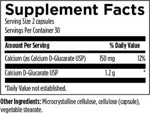 Calcium D-Glucarate, 60 caps