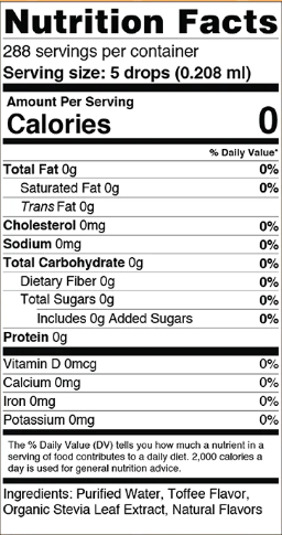 Sweet Drops, English Toffee, 2 oz