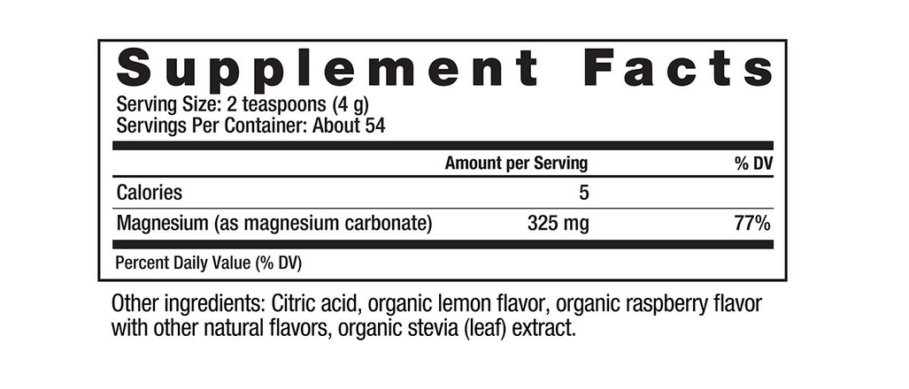 Natural Calm Raspberry Lemon, 8 oz