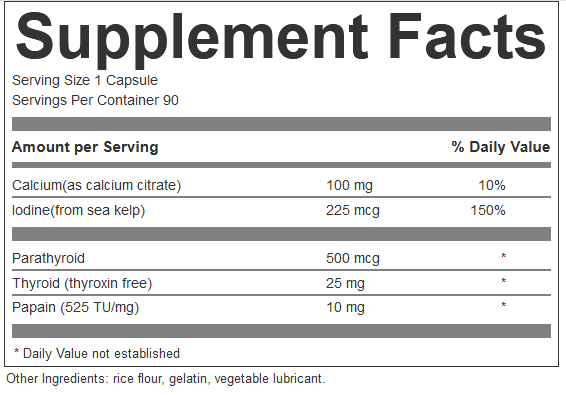 Para Thyrolate, 90 caps