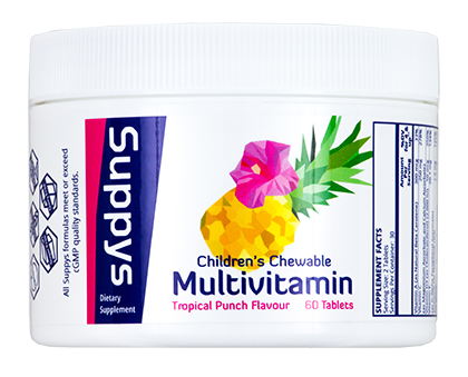 Suppys Children's Chewable Multivitamin, Tropical Punch, 60 Chewable Tabs