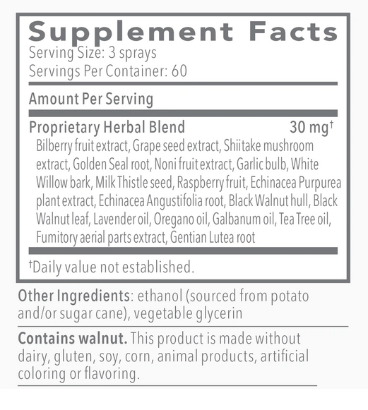 Biocidin Throat Spray, 1 oz