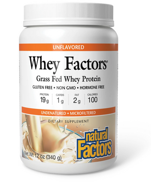 Whey Factors, Unflavored, 12oz